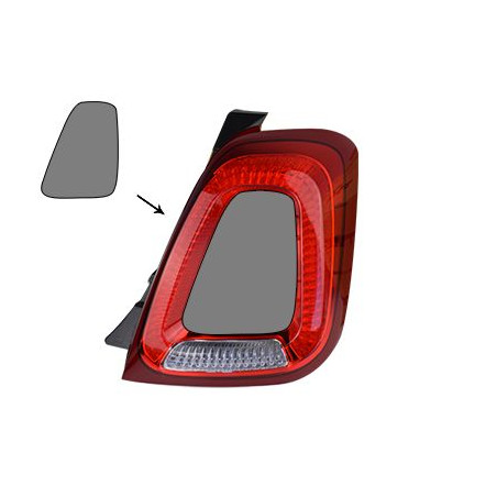 Feu arrière droit sans partie éléctrique