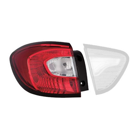 Feu arrière gauche sans partie éléctrique