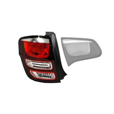 Feu arrière gauche sans partie éléctrique