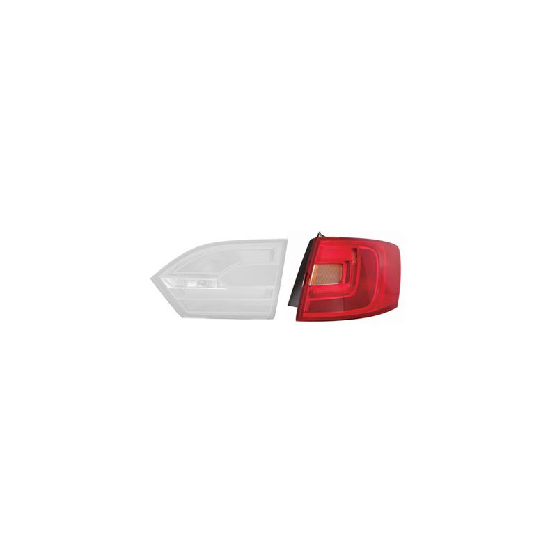 Verre extérieur feu arrière droit