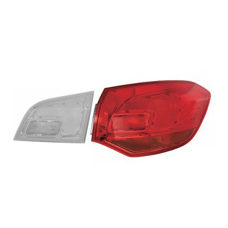 Verre extérieur feu arrière droit