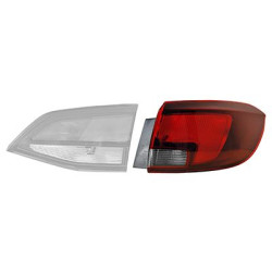 Verre extérieur feu arrière droit