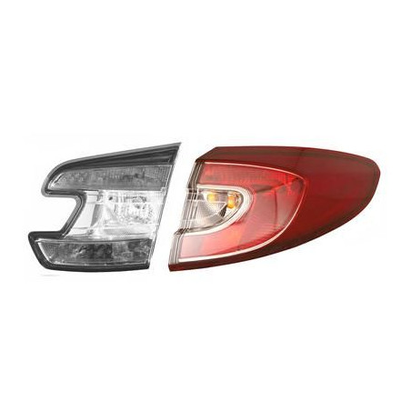 Verre extérieur feu arrière droit