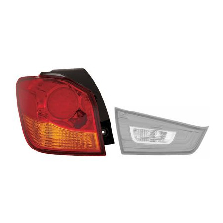 Verre extérieur feu arrière gauche