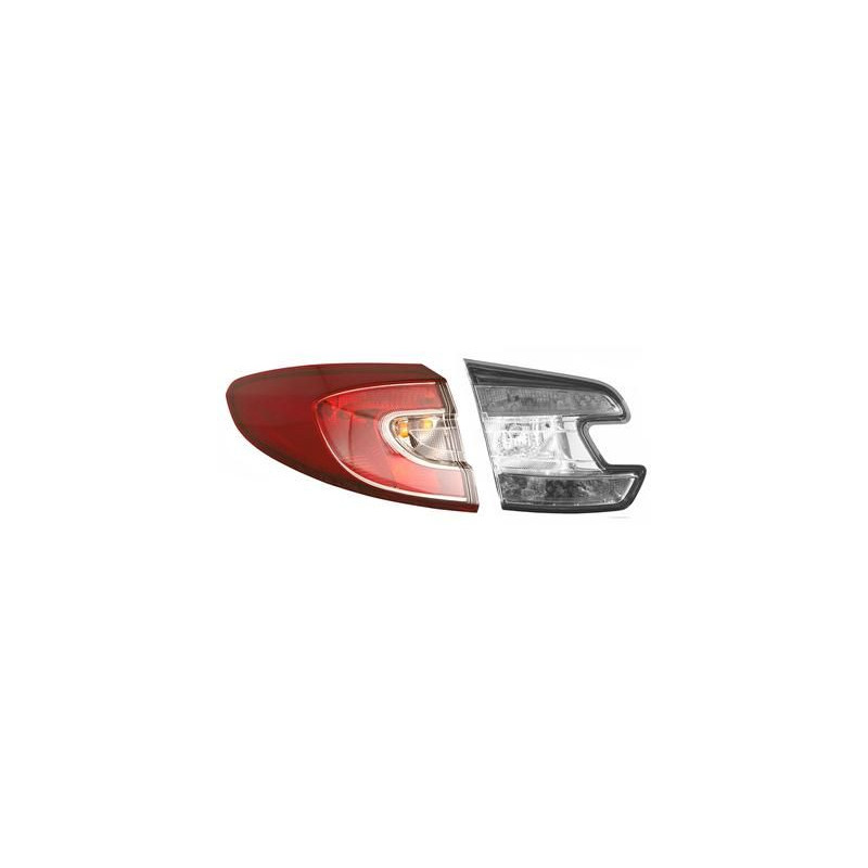 Verre extérieur feu arrière gauche