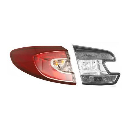 Verre extérieur feu arrière gauche