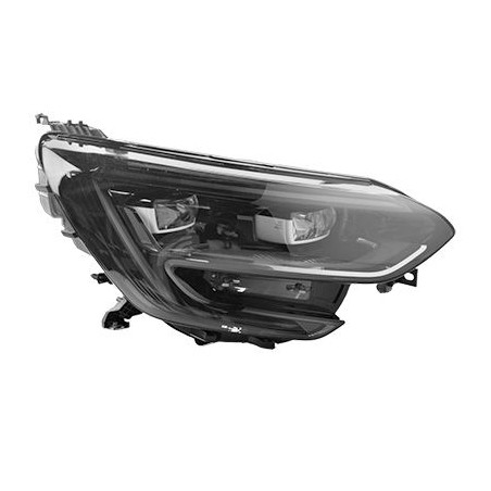 Phare double avant droit -20 led valeo cadre  noir (type rs)