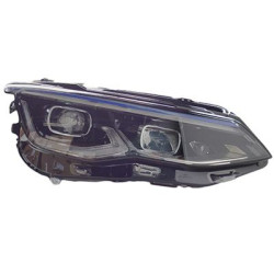 Phare double avant droit led cadre  bleu avec feu de jour (led) pour véhicules avec feux-phares de virages