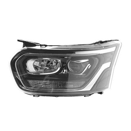 Phare double avant gauche 19  d5s h11 led  réglage électrique moteur incl. avec projecteurs directionnels cadre  noir