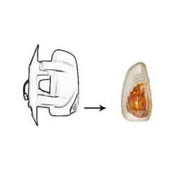 Répétiteur de rétroviseur gauche