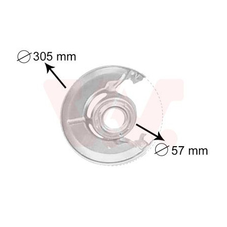 Protection disque frein avdroit ou gauche