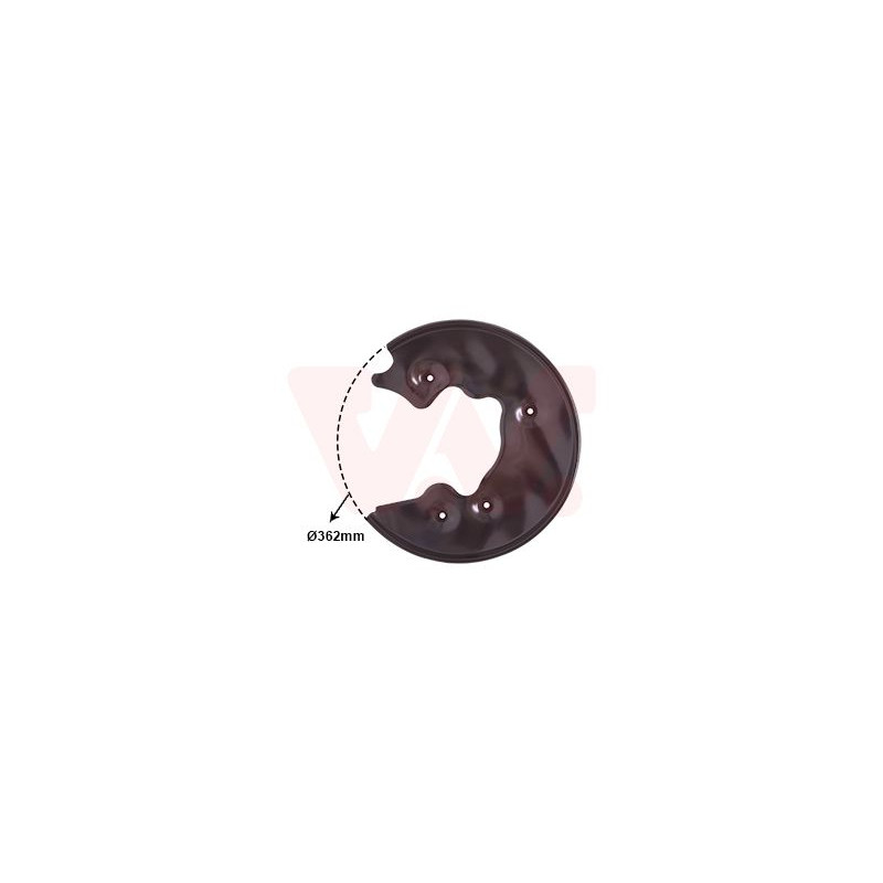 Protection disque frein arrière droit