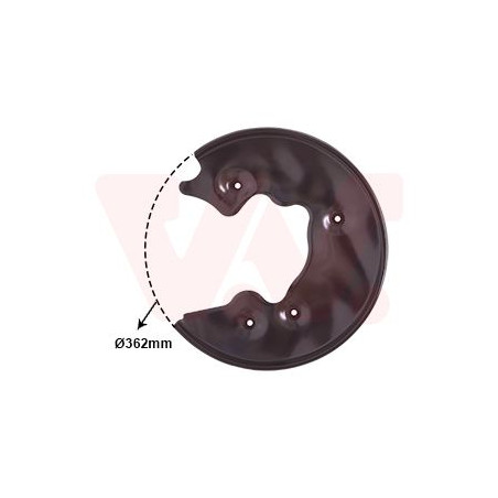 Protection disque frein arrière droit