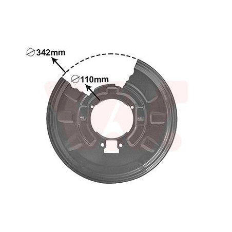 Protection disque frein arrière droit