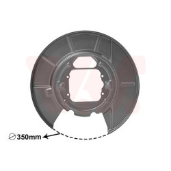 Protection disque frein arrière droit