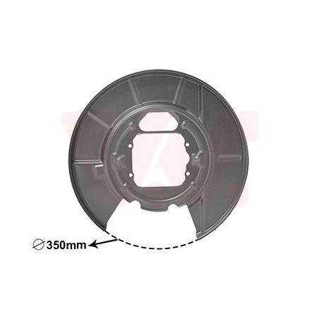 Protection disque frein arrière droit