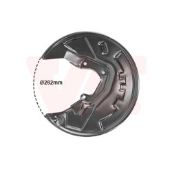 Protection disque frein arrière droit