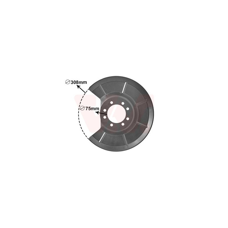 Protection disque frein arrière droit