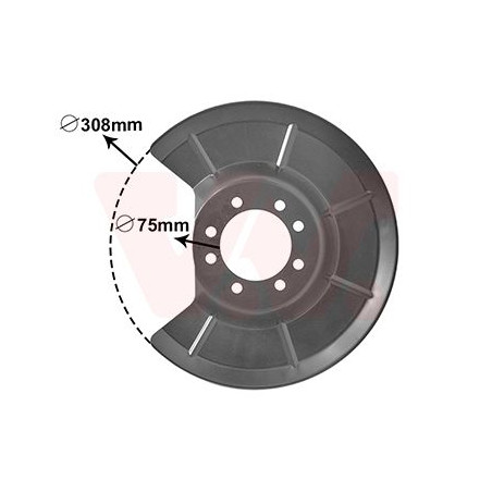 Protection disque frein arrière droit