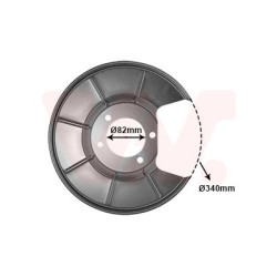 Protection disque frein arrière droit