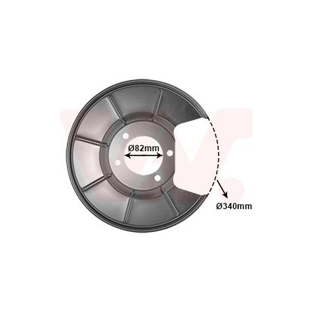 Protection disque frein arrière droit