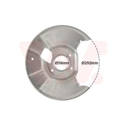 Protection disque frein arrière droit