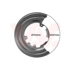 Protection disque frein arrière droit