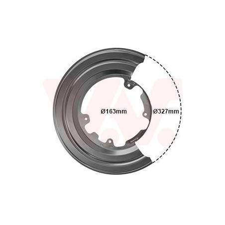 Protection disque frein arrière droit