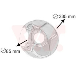 Protection disque frein arrière droit