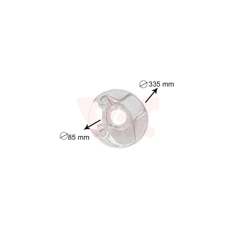Protection disque frein arrière droit