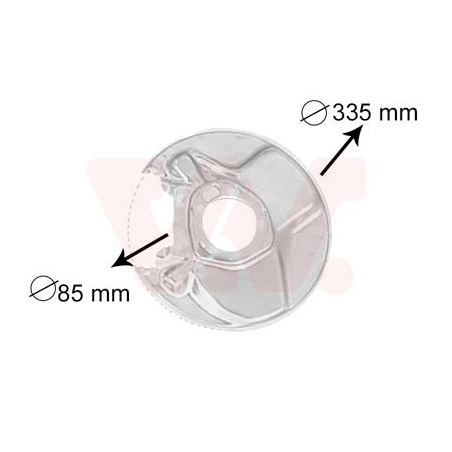 Protection disque frein arrière droit