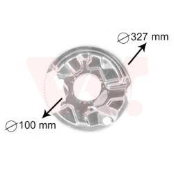 Protection disque frein arrière droit