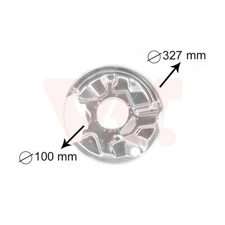 Protection disque frein arrière droit