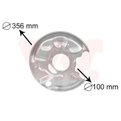 Protection disque frein arrière droit
