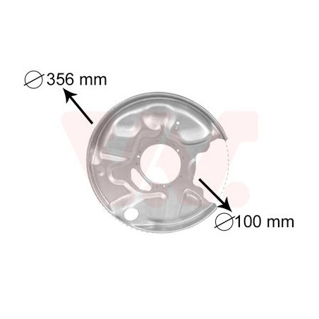 Protection disque frein arrière droit