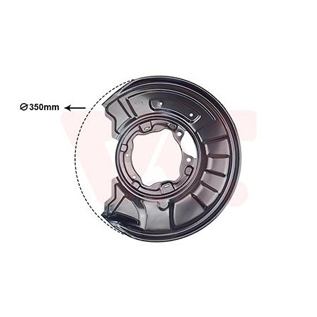 Protection disque frein arrière droit