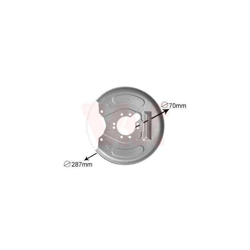Protection disque frein arrière droit