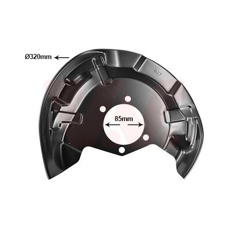 Protection disque frein arrière droit