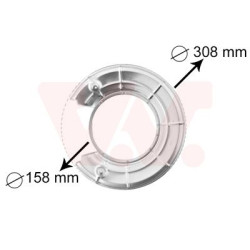 Protection disque frein arrière droit