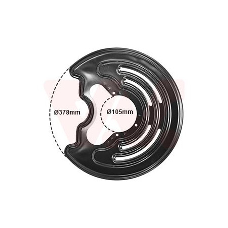 Protection disque frein arrière droit