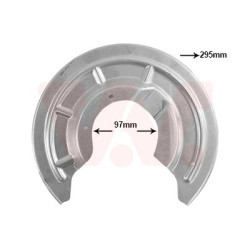 Protection disque frein arrière droit