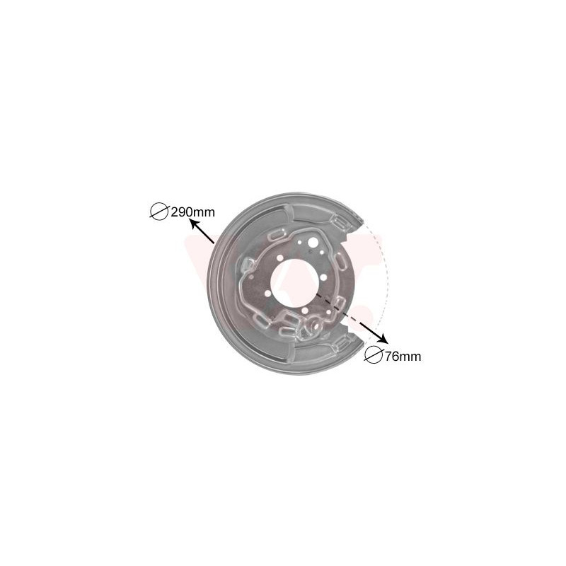 Protection disque frein arrière droit
