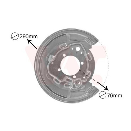 Protection disque frein arrière droit