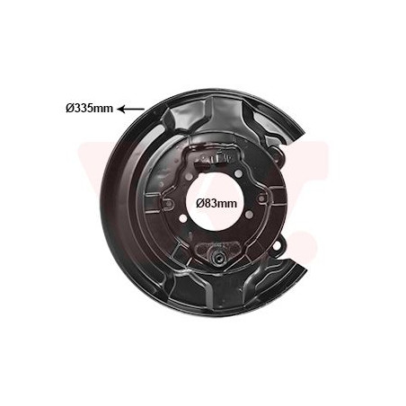 Protection disque frein arrière droit