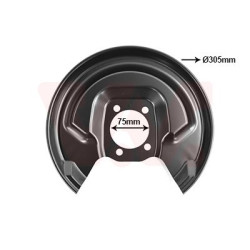 Protection disque frein arrière droit