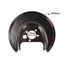 Protection disque frein arrière droit