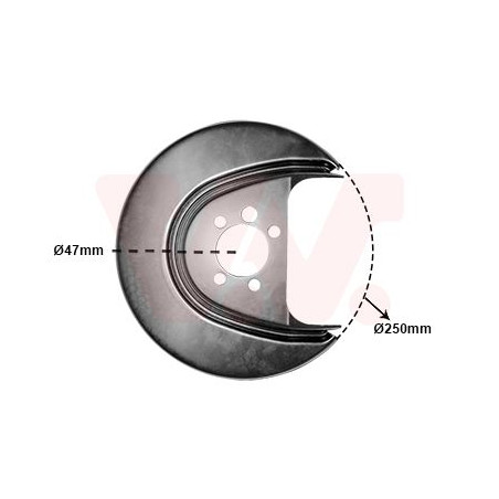 Protection disque frein arrière droit