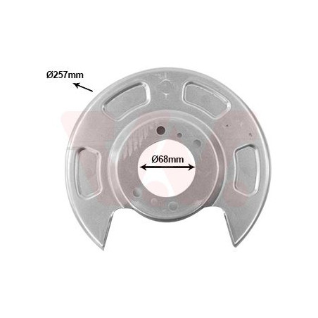 Protection disque frein arrière droit