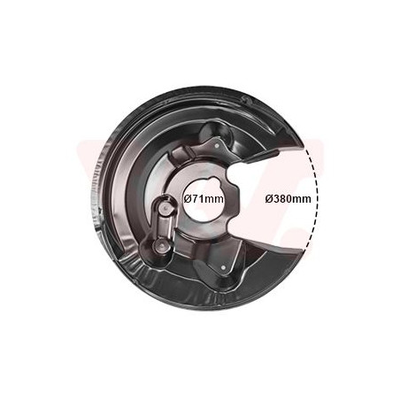 Protection disque frein arrière droit