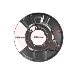 Protection disque frein arrière droit